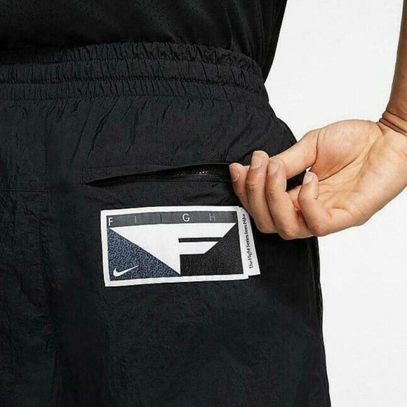 Nike Flight Series Basketball Black Track Pants Joggers Men’s Size Medium - Picture 3 of 11